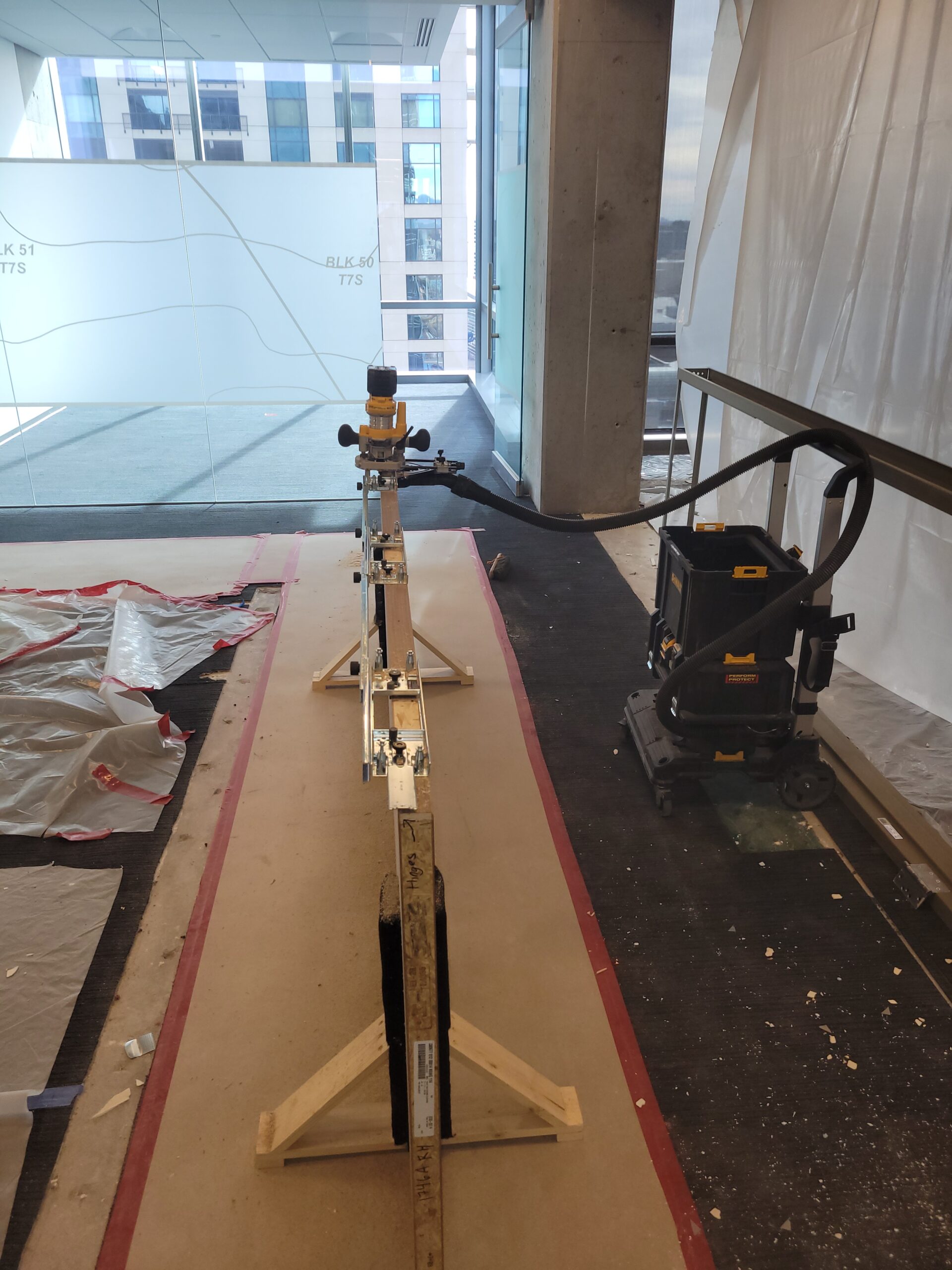 Mortising of Door Hinges